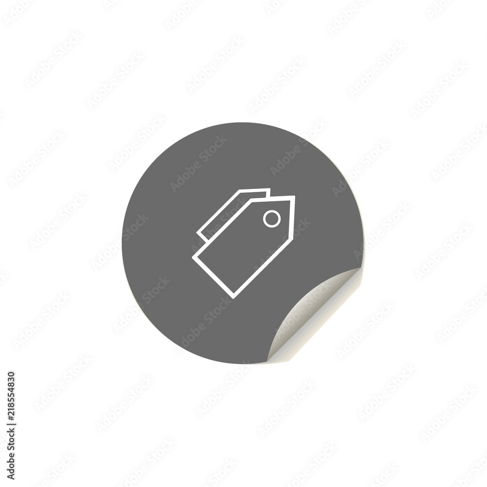 Poster trade tags icon. element of web icons for mobile concept and web apps. sticker style trade tags icon