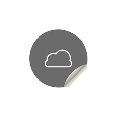 cloud icon. Element of web icons for mobile concept and web apps. Sticker style cloud icon can be used for web and mobile apps