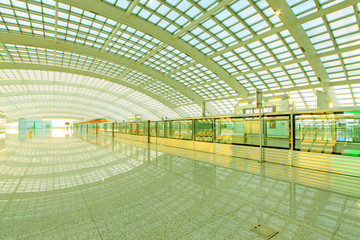 scene of T3 airport building in beijing