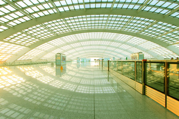 scene of T3 airport building in beijing