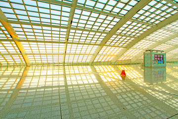 scene of T3 airport building in beijing