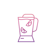 cocktail mixer icon in Neon style