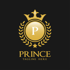 Letter P Logo - Classic Luxurious Style Logo Template