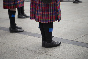 Scottish traditional pipe band