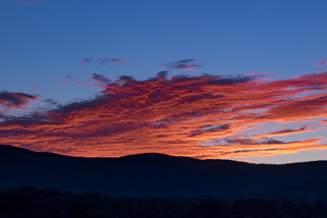 Fototapeta premium Red sky at dusk