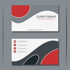 Modern business visiting card vector design template