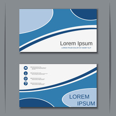 Modern business visiting card vector design template
