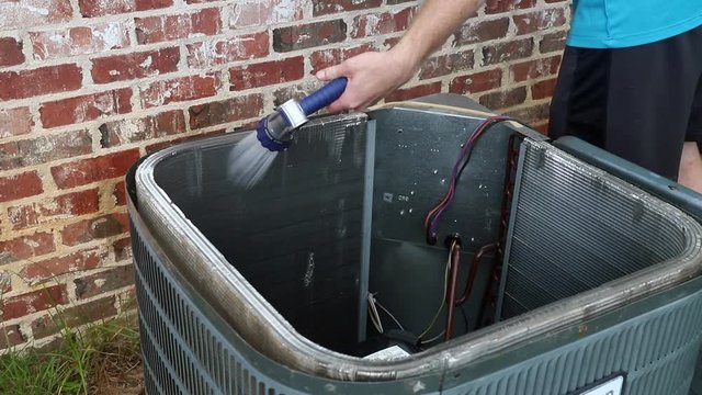 Cleaning Air Conditioner Condenser coil