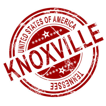 Knoxville stamp with white background