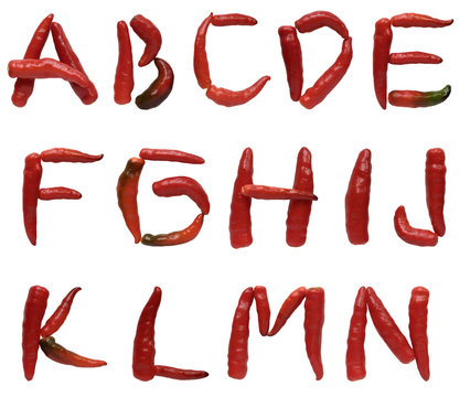 Pepper Alphabet