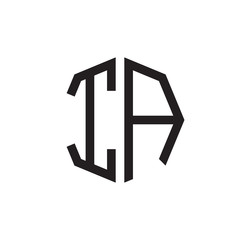 two letter IA octagon logo