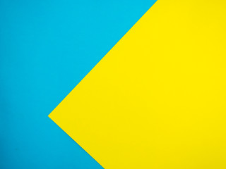 abstract colored paper blue yellow background