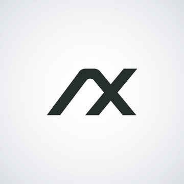 Initial Letter AX Logo Template Design