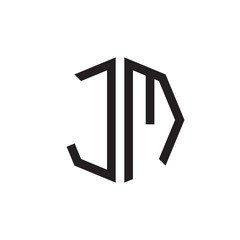 two letter JM octagon logo