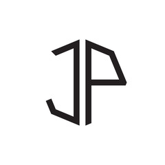 two letter JP octagon logo