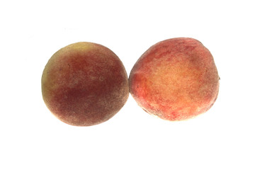 peach isolated on white background