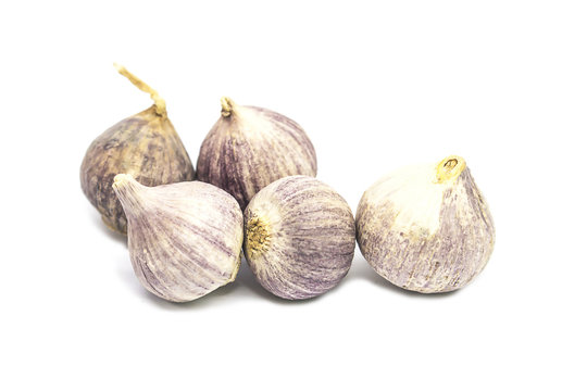 Garlic isolated on white background.