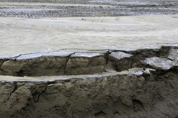 Subsidence ground in the wild