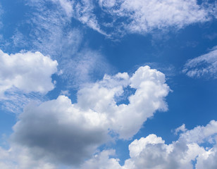 Naklejka na ściany i meble Clouds in the sky on a beautiful day.