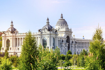 Obraz premium View of Agricultural Palace, or Palace of Farmers in Kazan, Tatarstan, Russia.