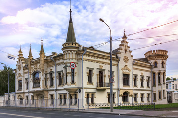 Fototapeta na wymiar Literary Museum of Gabdulla Tukai in the Staraya Tatarskaya Sloboda, Kazam, Russia.
