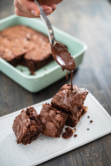 brownie with hazelnuts