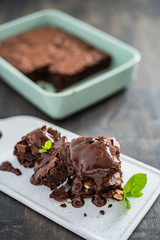 brownie with hazelnuts