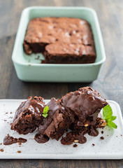 brownie with hazelnuts