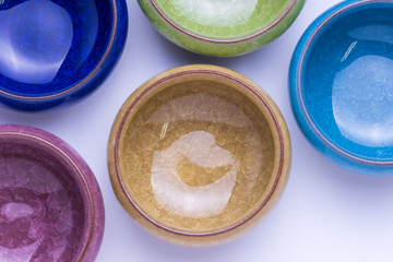 Set of cups for drinking tea..