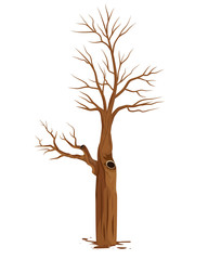 Fototapeta premium dry tree vector design