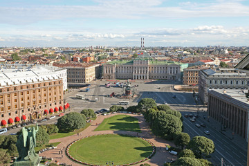 The St. Isaac's Square (01). View from the colonnade of St. Isaac's Cathedral. Saint-Petersburg. 01.09.2008.