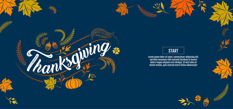 happy thanksgiving, Typographic, calligraphy, Type , vector