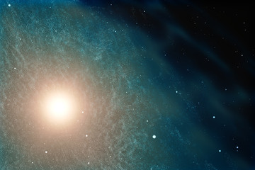 3d rendering, Brilliant nebula