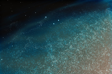 3d rendering, Brilliant nebula