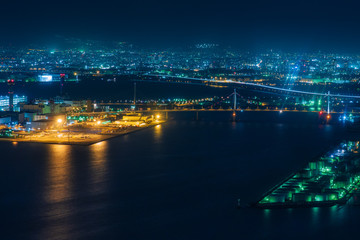 咲洲庁舎展望台からの夜景