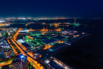 咲洲庁舎展望台からの夜景
