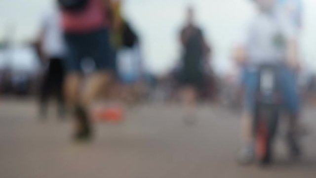 Abstract People on Street