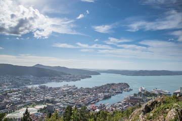 Bergen von oben