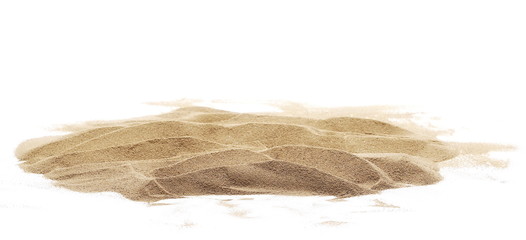 Fototapeta na wymiar sand pile isolated on white background