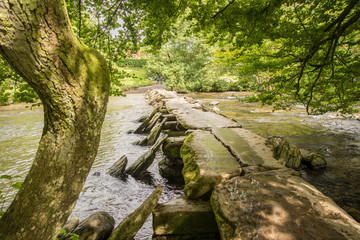 Dappled sunlight on the Tarr Steps