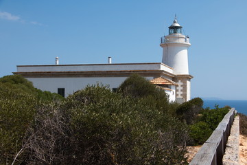 Lighthouse Far de Cap Blanc on Mallorca
