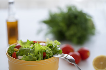 vegetarian menu and veggies