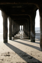 Column under bridge