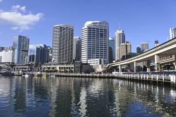 Fototapeta na wymiar Darling Harbour, Waterfront Sydney