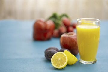 natural fruit and juice