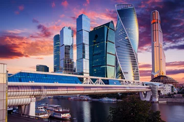 Wall murals Moscow Moscow City International Business Center in Russia