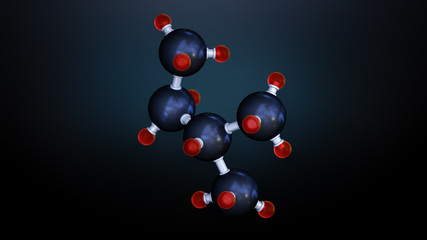3D illustration molecules. Medical background for banner. Molecular structure at the atomic level. Atoms bacgkround