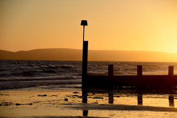 The sea at Sunset sunset