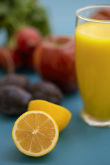 natural fruit and juice