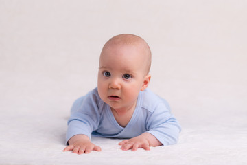 Baby Crawling on Carpet